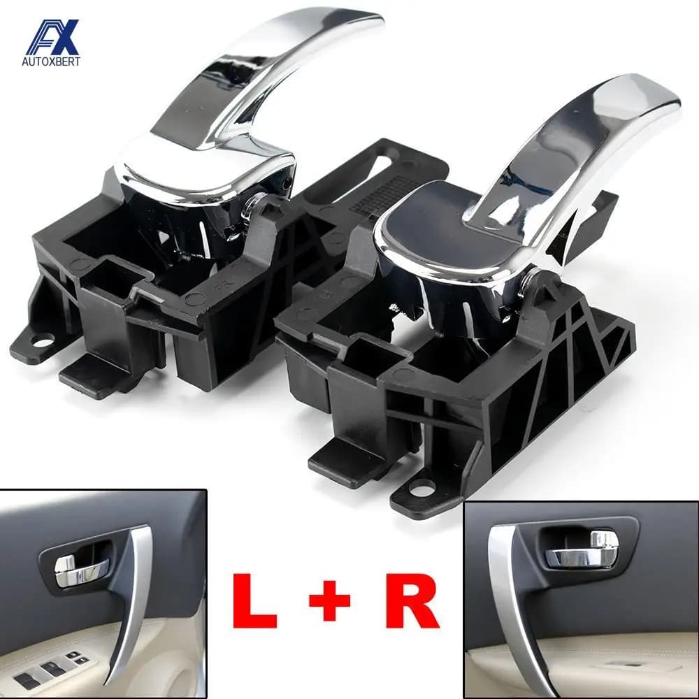 2 pezzi maniglia interna per porta per Nissan Qashqai J10 2007 2008 2009 2010 2011 2012 2013 80670JD00E 80671JD00E sinistra destra anteriore posteriore