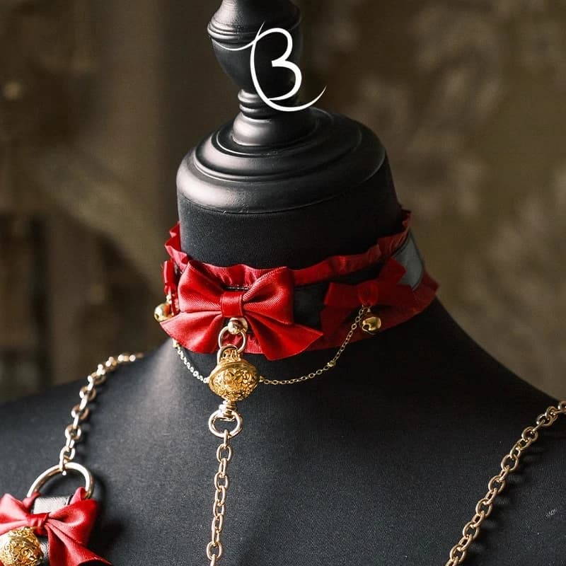 Collare da gioco per animali domestici K9 personalizzato con targhetta per cani personalizzata e campana Girocollo in pelle PU rossa per cuccioli BDSM Gioca unisex Bondage Gear Sexy