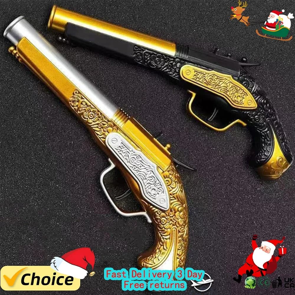 2024 New Gold Revolver Winchester Soft Double Gun emula Caribbean Pirate Gun EVA pistola giocattolo per bambini