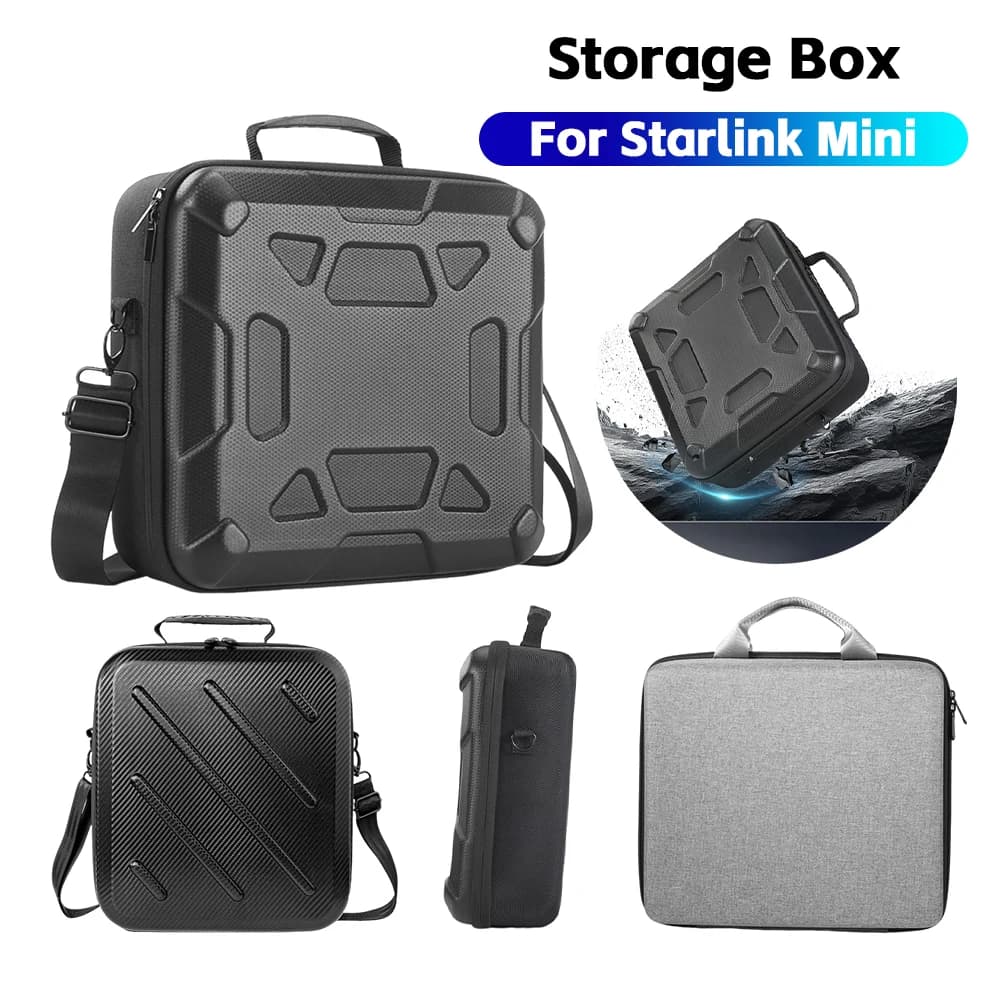 Per Starlink Mini custodia protettiva ultraleggera scatola di immagazzinaggio antigraffio borsa da viaggio portatile borsa da trasporto per cavo di alimentazione
