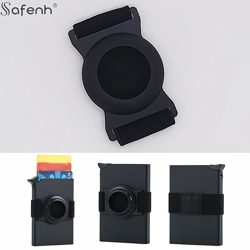 Cinturino in metallo + tessutoClip per soldi per cinturino per portafoglio per carte da uomo con clip per posizionatore Accessorio per posizionatore per portafoglio Cinghia elastica per contanti