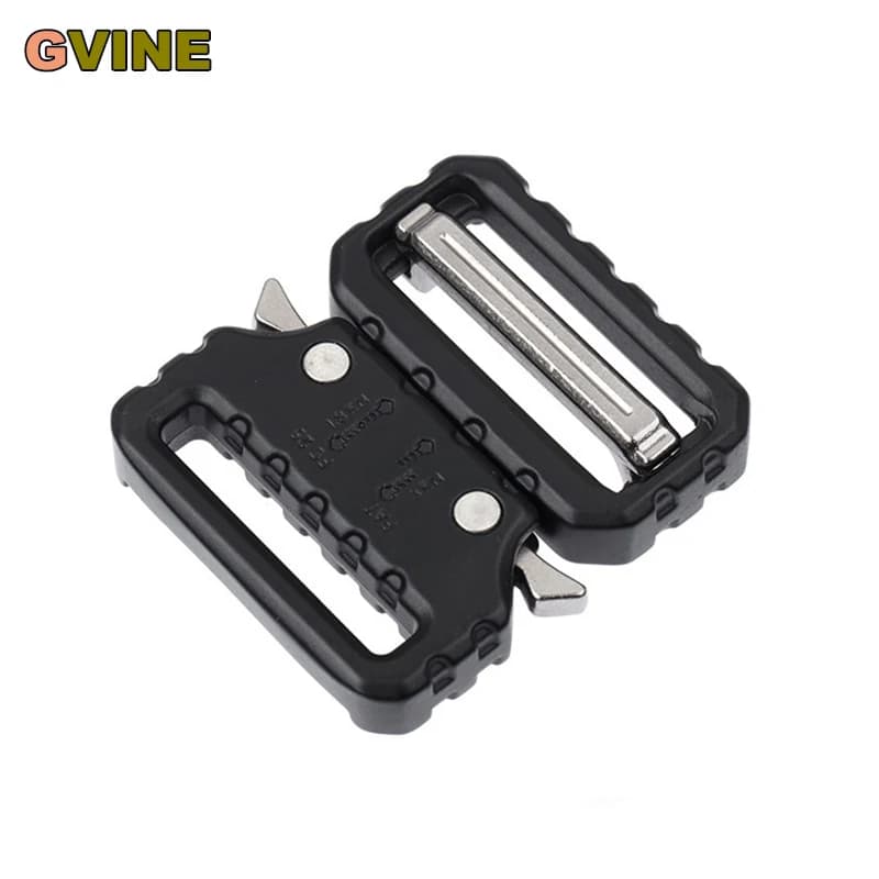 1 pz 25 45mm Set di fibbie per cinture tattiche Fibbia automatica in metallo a sgancio rapido per cintura da uomo Clip per tracolla regolabile per zaino da esterno