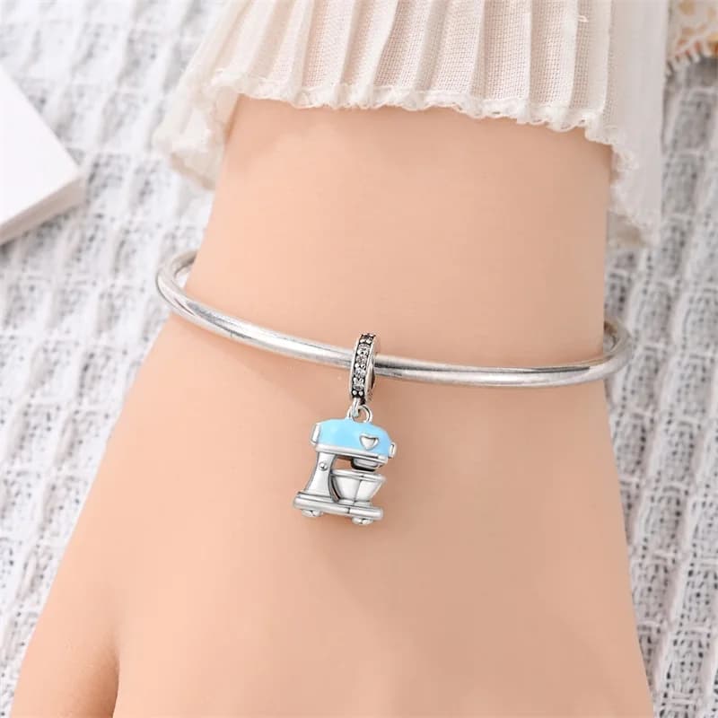 New 925 Sterling Silver Blender Charms Pendants For Women Fit Original Bracelet DIY Birthday Party Jewelry Gifts