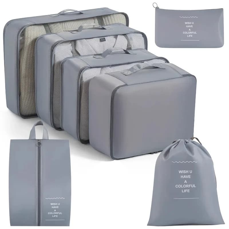 7pcs Travel Storage Bag,Including Travel Luggage Storage Bags, Laundry Bags, Suitcase Storage Bags,Organizing Travel Accessories