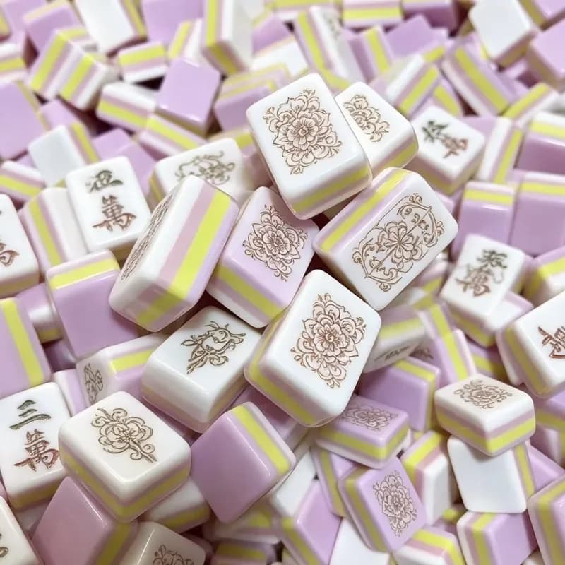 Factory Wholesale Customized Acrylic Mahjong Set, American Style Mahjong Tiles, High-quality Transparent Mini Mahjong Tiles