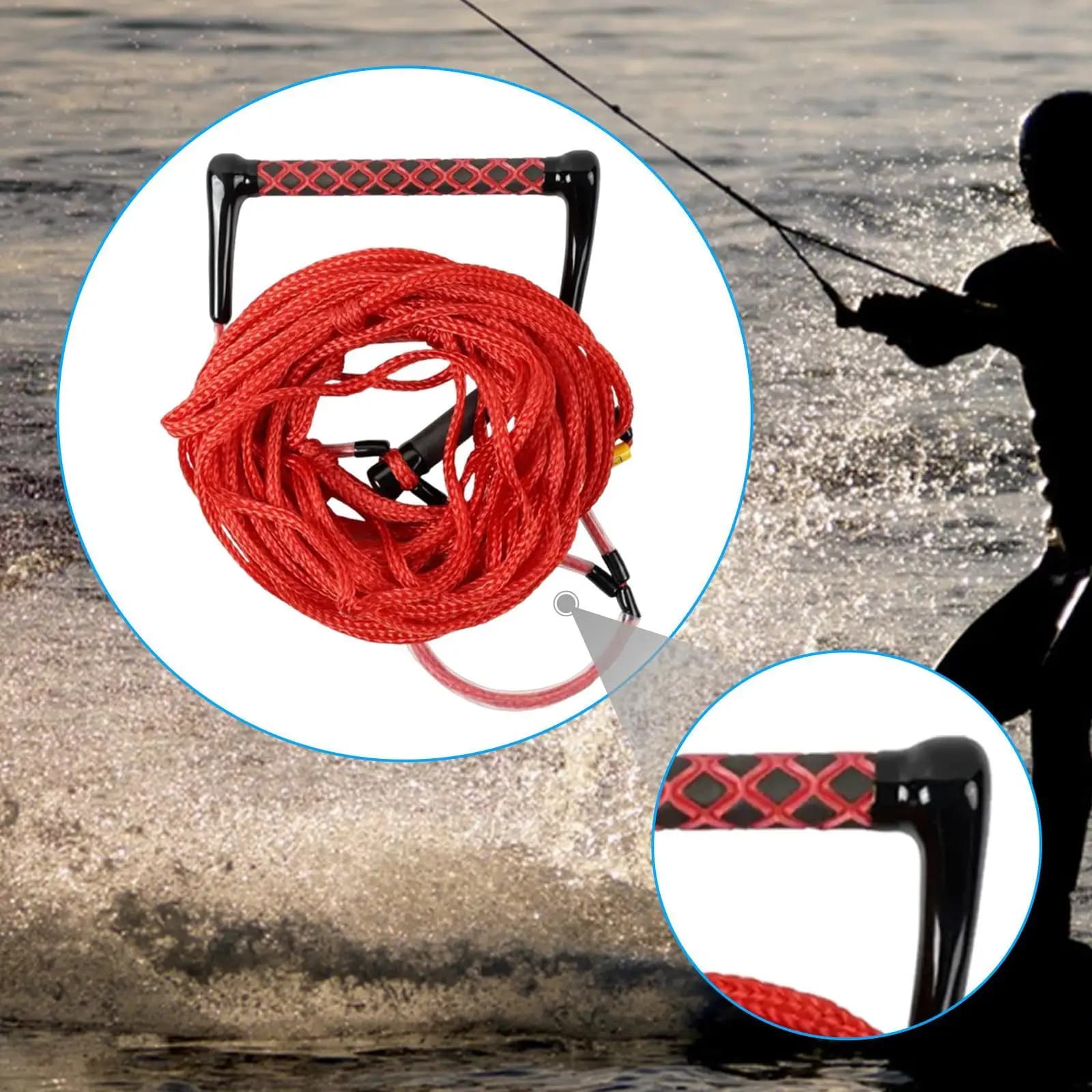 23 m wakeboard towing wheel sleeve EVA professional wakeboard corda versatile for portable water sports for drawn boards for boats