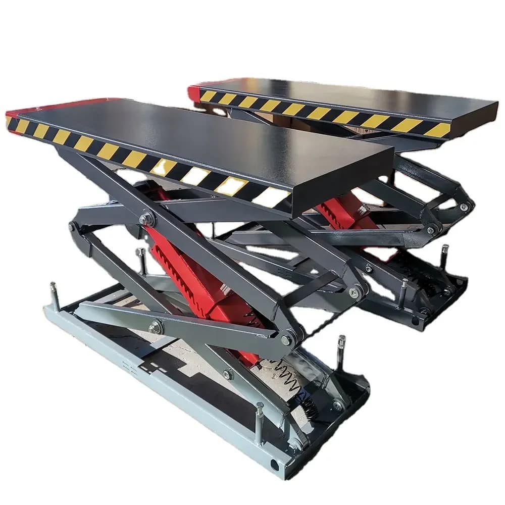 4000kg Lifting Tonnage High Rise Inground Electro Hydraulic Car Scissor Lifts