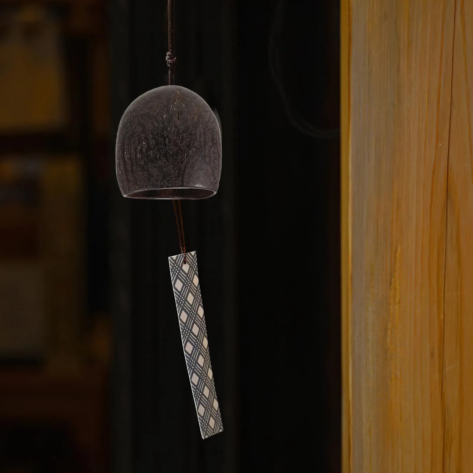 6Pcs African Nutshell Wind Chimes Natural Rustic DIY Wind Chime Making Kit Outdoor Garden Decoration Wooden Hanging Pendants