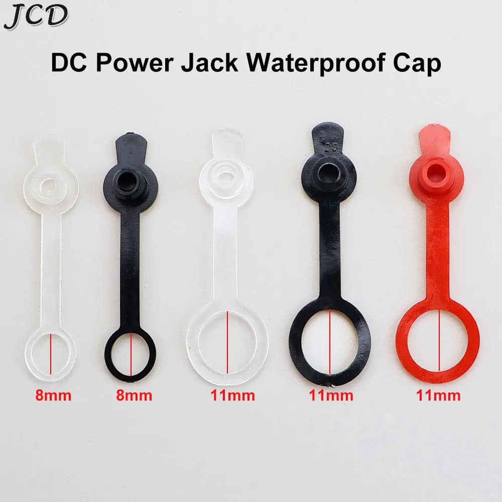 JCD 10-50 pz 8mm 11mm Power supply socket 5.5*2.1 5.5*2.5MM 5.5x2.1m 5.5x2.5mm Headset Dust Cover
