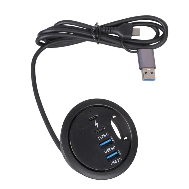 31BA Desk Grommet Data Transfer Speed Laptop Cable Organization For Desktop Laptop USB Device Accessories