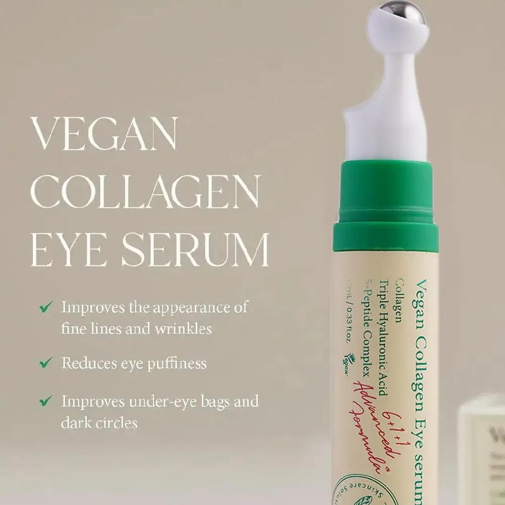 Siero per gli occhi al collagene Crema Anti occhiaie Borse per gli occhi Occhi Puffy Riparazione Schiarente Stringere Lifting Idratante Sotto il rullo per gli occhi