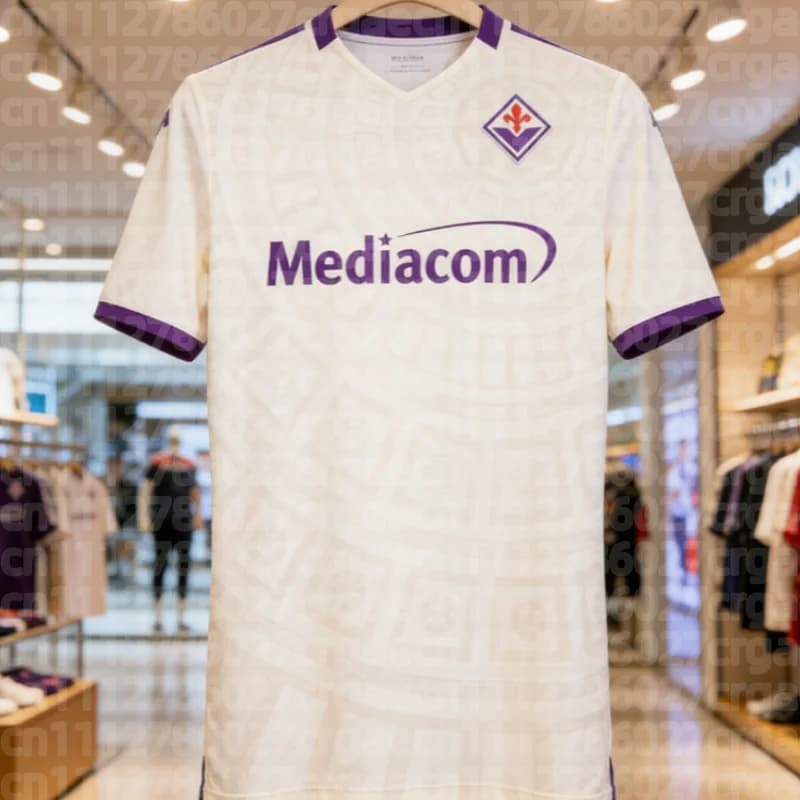 Maglia da Calcio ACF Fiorentina per Casa e Trasferta, T-shirt Sportiva Casual a Maniche Corte per Uomini, Donne e Bambini, Moda Famiglia