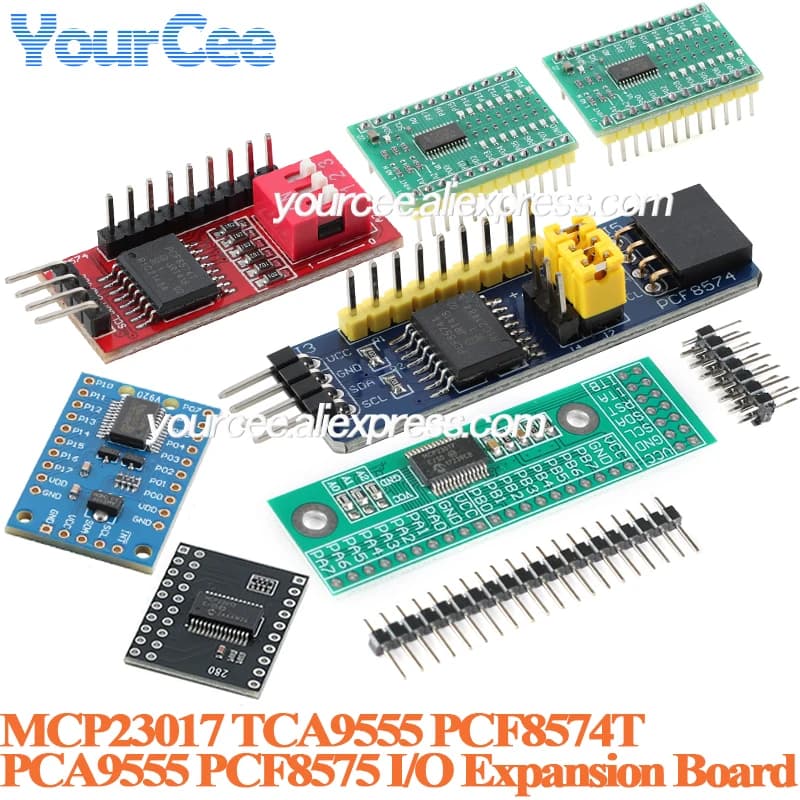 5 pz/1 pz Scheda di espansione I/O seriale a 16 bit MCP23017 TCA9555 PCF8574T PCA9555 Modulo convertitore IIC I2C a GPIO per Arduino