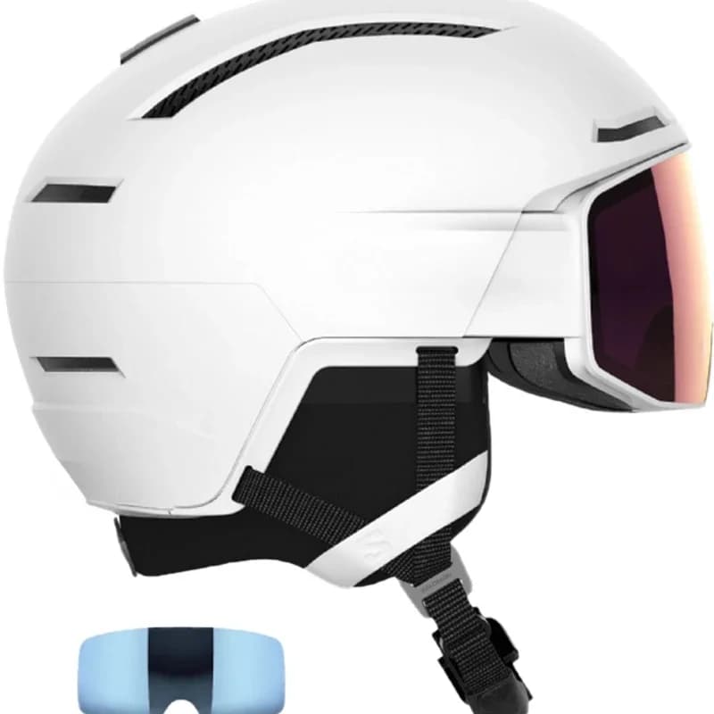 Casco da Sci con Occhiali Integrati, Attrezzatura da Sci Unisex, Cappello da Sci