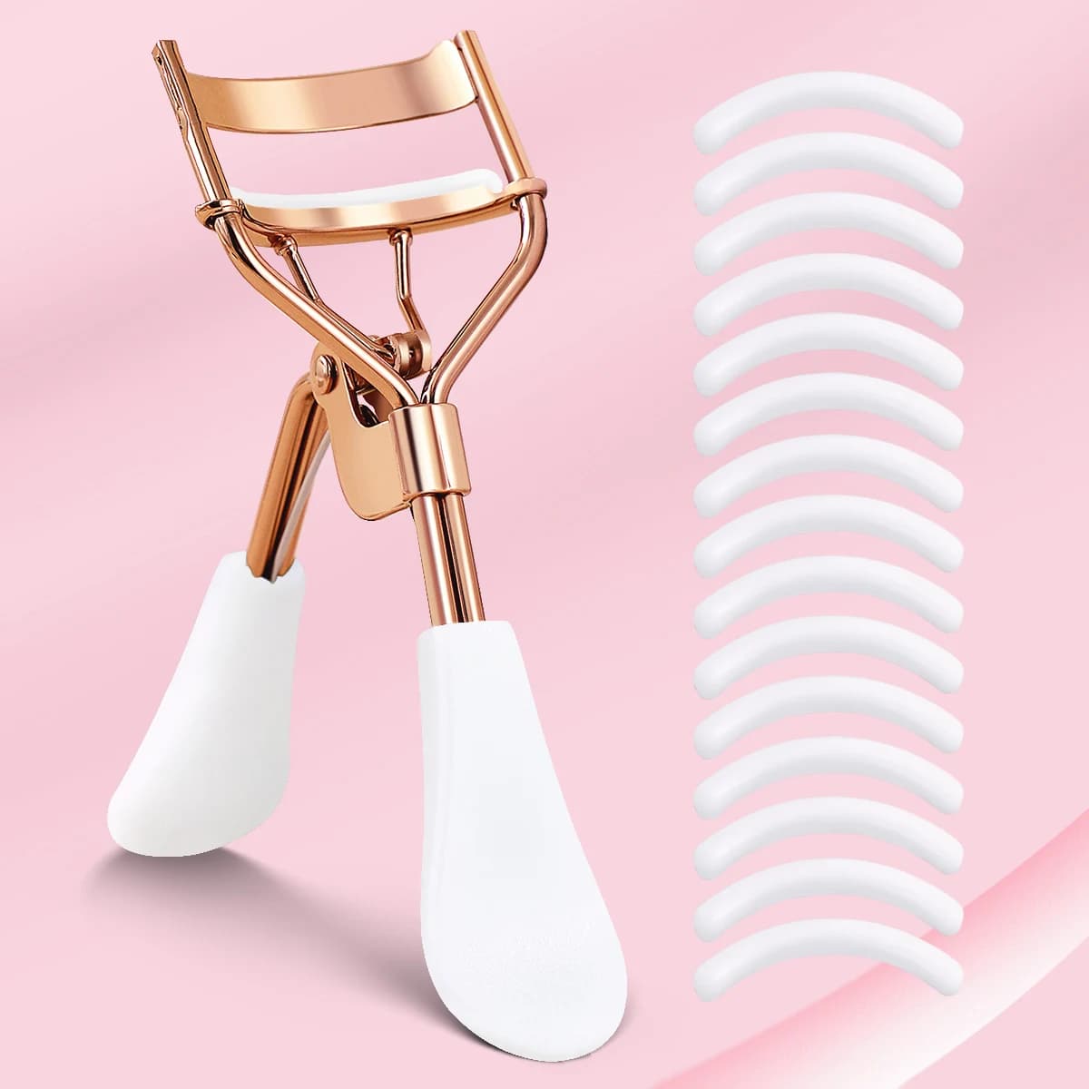 A long-lasting curly eyelash clip with 15 silicone spare bearings, made with eye makeup, the perfect gift for women