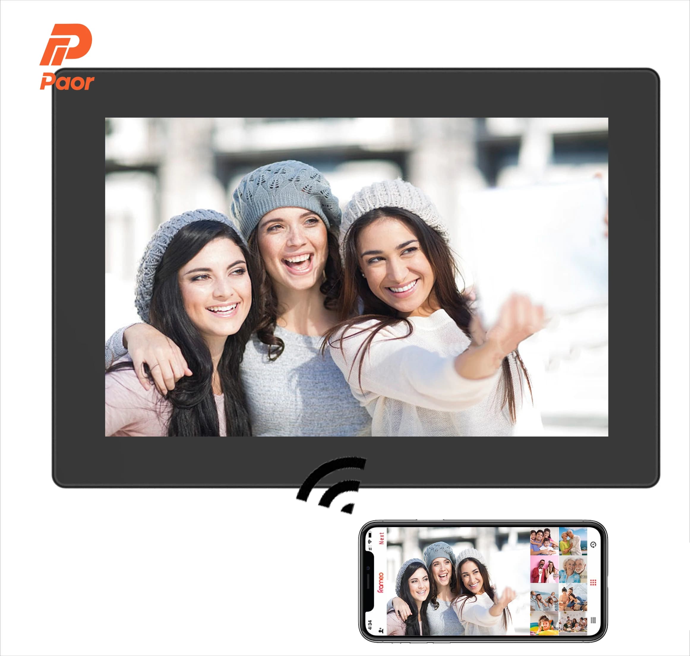 3D/hd Wifi/usb Acrylic 10.1 Inch Acrylic Frame Video Digital Photo Frames With App