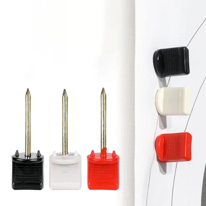 Archery Metal Target Pins Targets Face Pins Target Nails Holding Targets Face Paper on Foam Straw Shooting Accessories