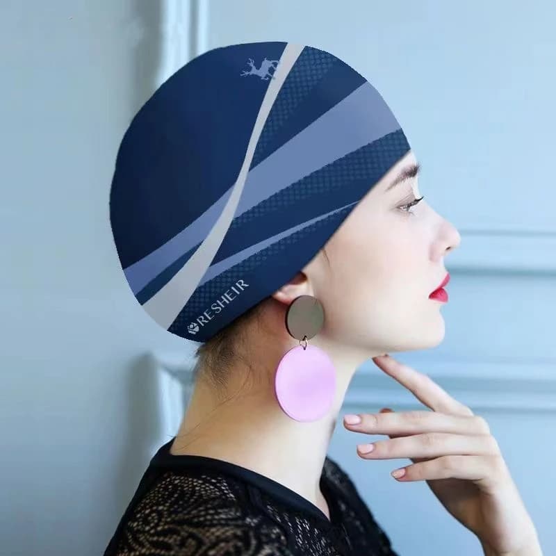 Cuffia da bagno in Silicone moda per donna comoda cuffia da bagno impermeabile per adulti cuffia da bagno