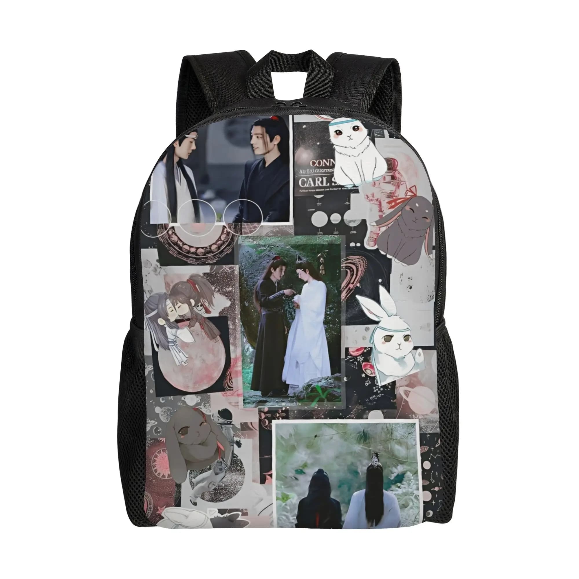 Zaino alla moda WangXian The Untamed, sportivo, per scuola superiore e lavoro, modello Lan Wangji Wei Wuxian, per uomo e donna, borsa a tracolla per laptop