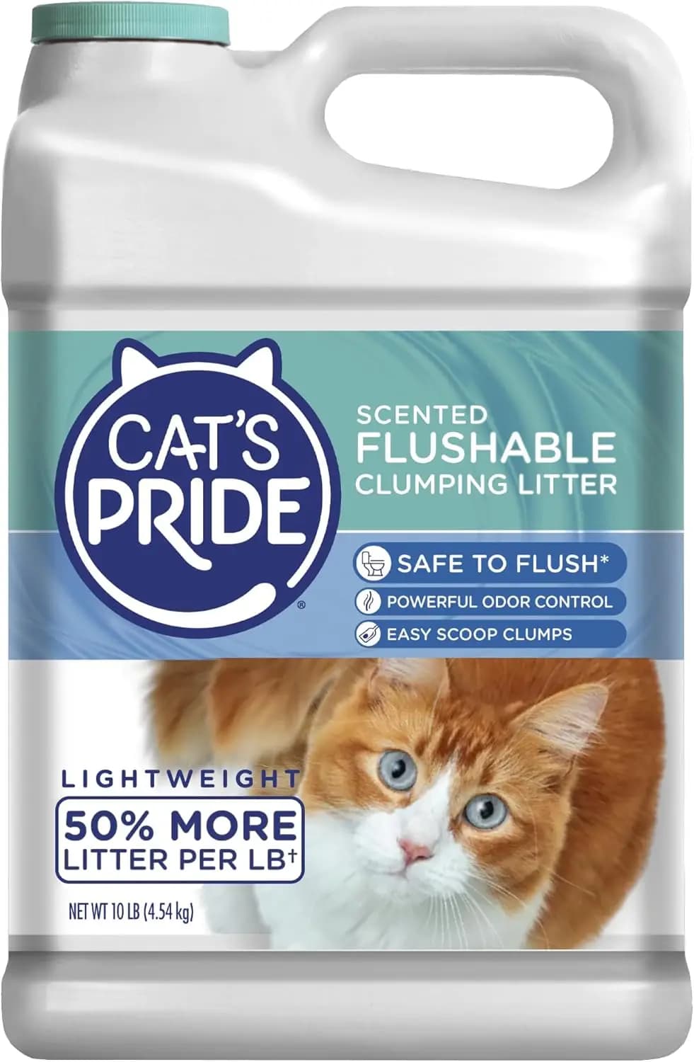 Lettiera per Gatti Agglomerante e Lavabile: Leggera, Profumata, Potente Controllo degli Odori, 4,5 kg