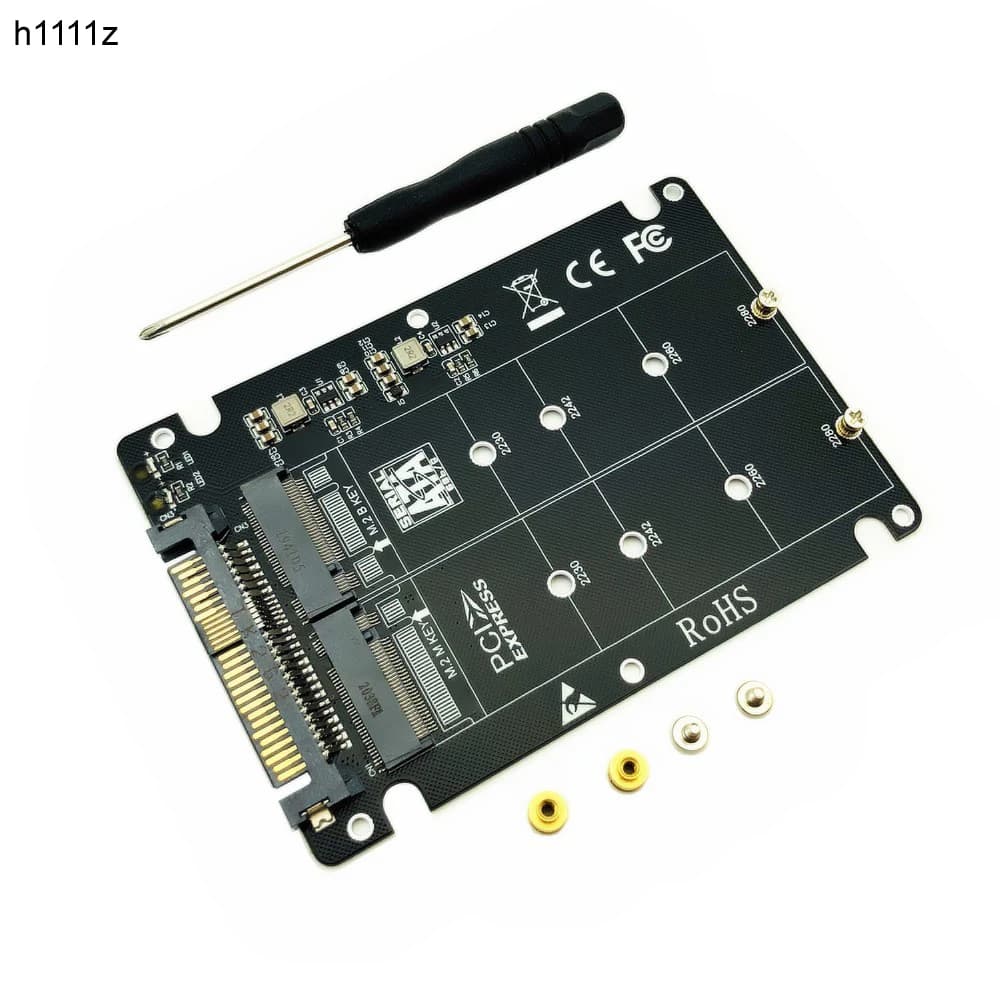 Adattatore SSD M.2 a U.2 2 in 1 M.2 NVMe SATA-Bus NGFF SSD a PCI-e U.2 SFF-8639 convertitore adattatore PCIe M2 per PC Desktop