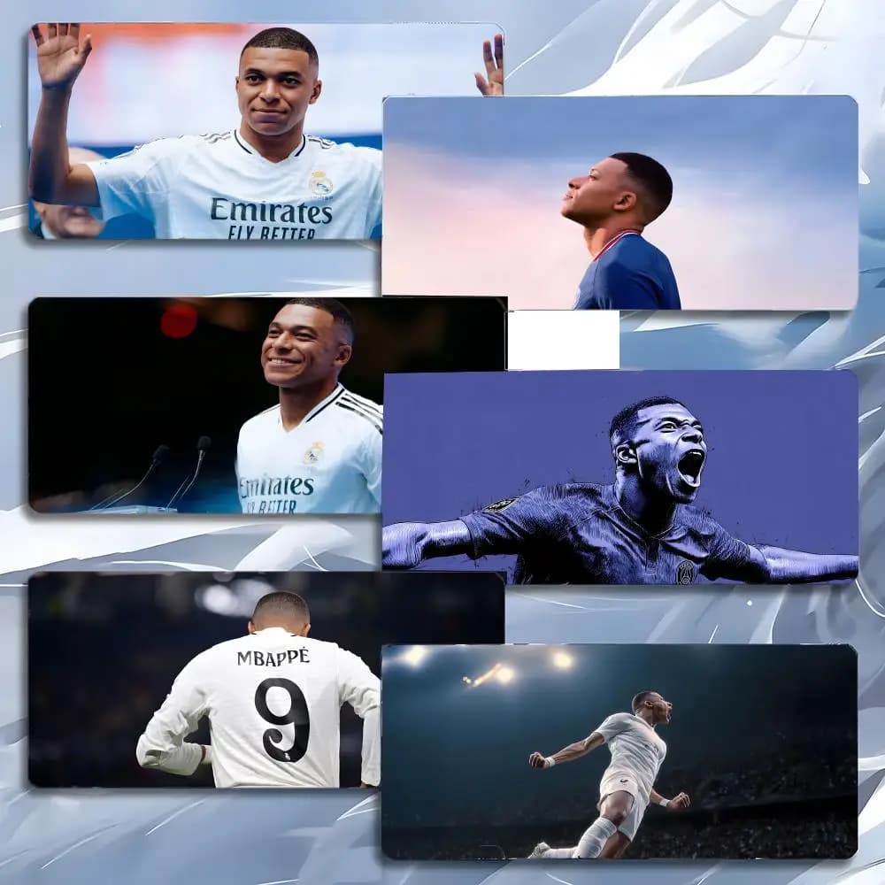 Handsome Cool Sports Star M-MBAPPE Mouse Pad Mousepad Large Gaming LockEdge Thickened PC Table Desk Mat