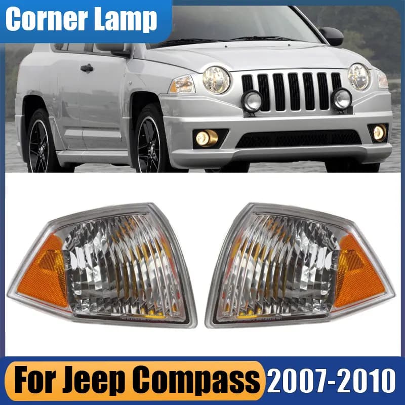 68000682 AB 68000683 AB Luce d'angolo per Jeep Compass 2007 2008 2009 2010 Lampada d'angolo Lampada di segnalazione anteriore Indicatore laterale Luce di parcheggio