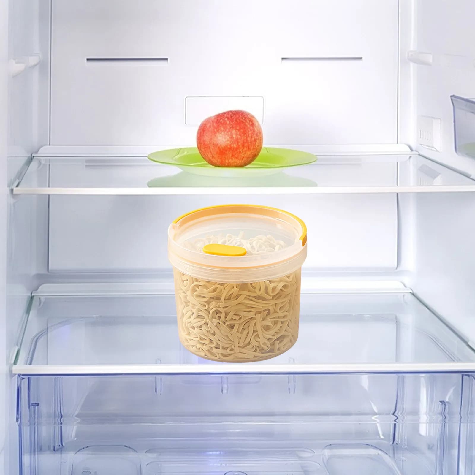 Contenitore Ermetico in Plastica per Alimenti, Cereali e Legumi, con Coperchio Trasparente Sigillato, per Dispensa e Conservazione in Cucina, Porta Frutta Secca e Snack
