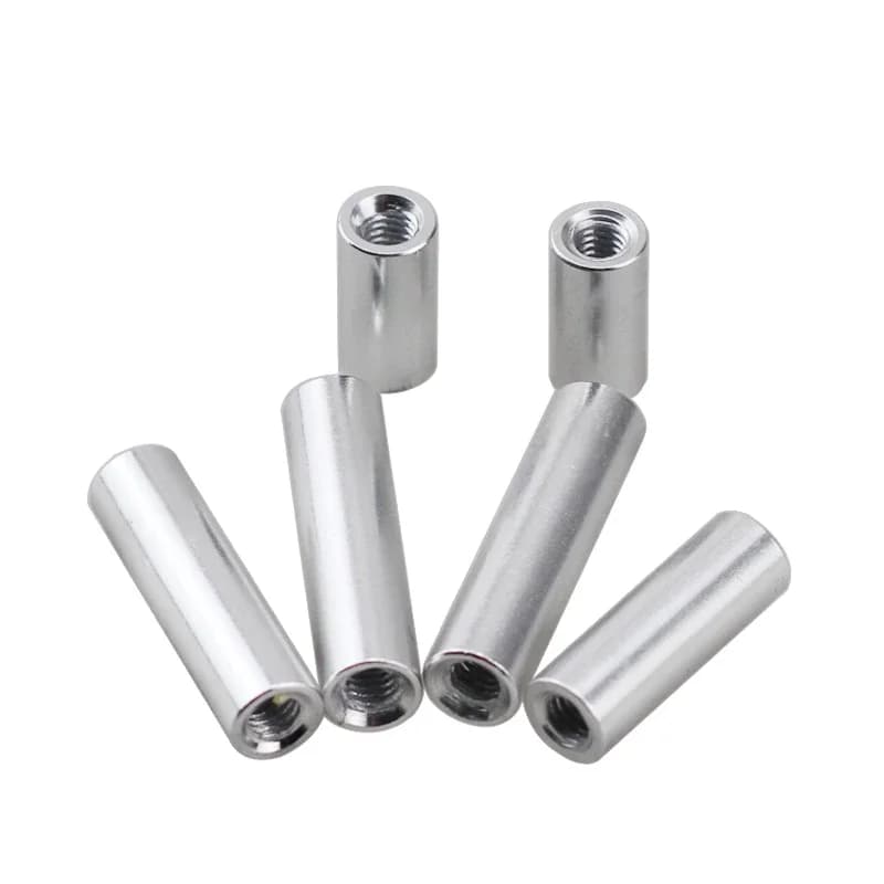 2-10pcs Aluminum Standoffs M2 M2.5 M3 M4 M5 M6 round Aluminum Spacer Standoff Rods Pillars For fpv RC Multirotors