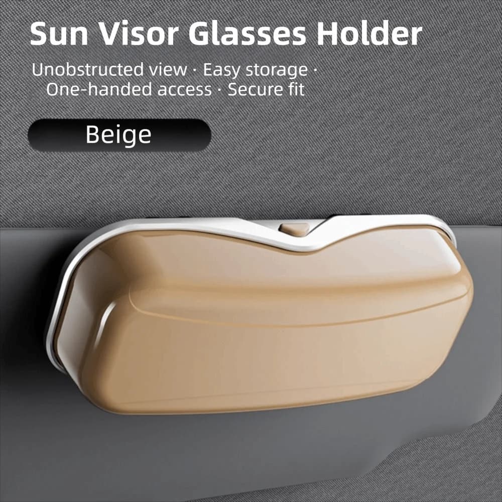 Custodia Premium per Occhiali da Auto con Interno in Velluto, Organizer Anti-Graffio per Occhiali da Sole, Antiurto