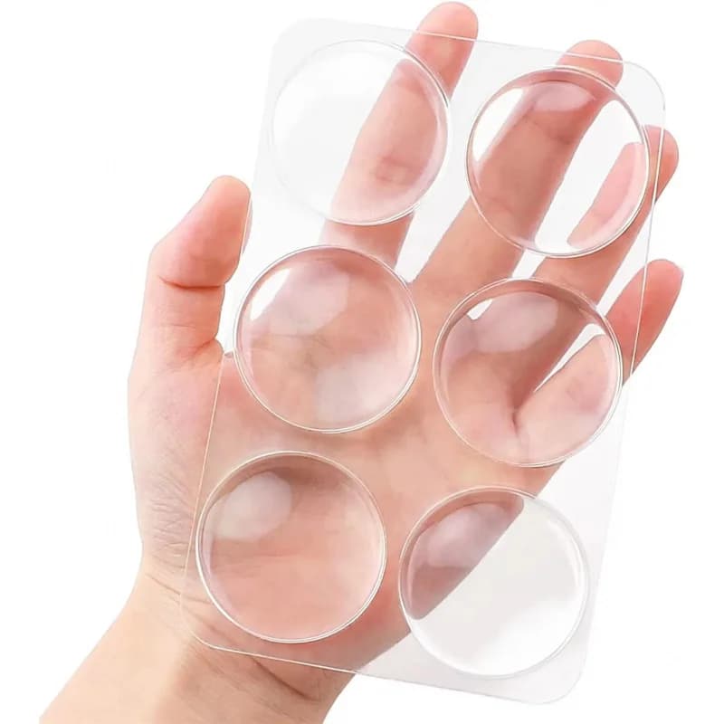 24/12/6 Pezzi Protezione Trasparente in Silicone Morbido per Maniglia Porta, Paracolpi Adesivo Silenzioso per Maniglia, Cuscinetto Antirumore per la Sicurezza Domestica
