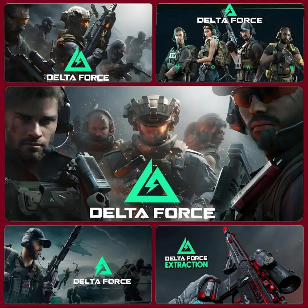 Tappetino per mouse da gioco D-Delta Force, tappetino per mouse da gioco di grandi dimensioni con bordi cuciti, tappetino da scrivania ispessito per PC