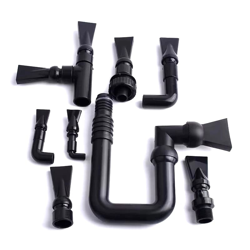 1PC Tubo IN PVC Giunto Universale Becco D'anatra Vestito Regolare La Direzione del Flusso 360 Gradi Acquario Ossigeno A Crescente Tubo Acquario