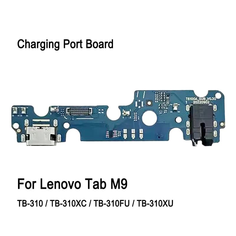Scheda porta di ricarica per Lenovo Tab M9 TB-310 TB-310XC TB-310FU TB-310XU, parte di ricambio per riparazione