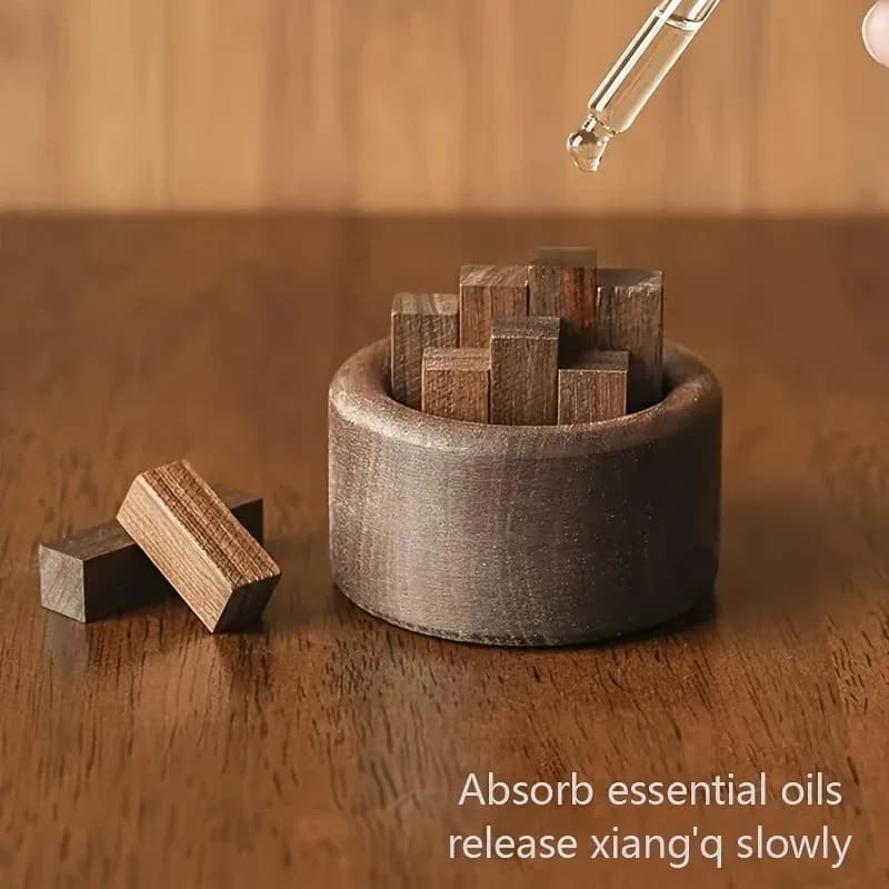 Creative Wooden Diffuser Wooden Stick Aromatherapy Dispenser Home Aromatherapy Diffuser Decorative Essential Oil Container