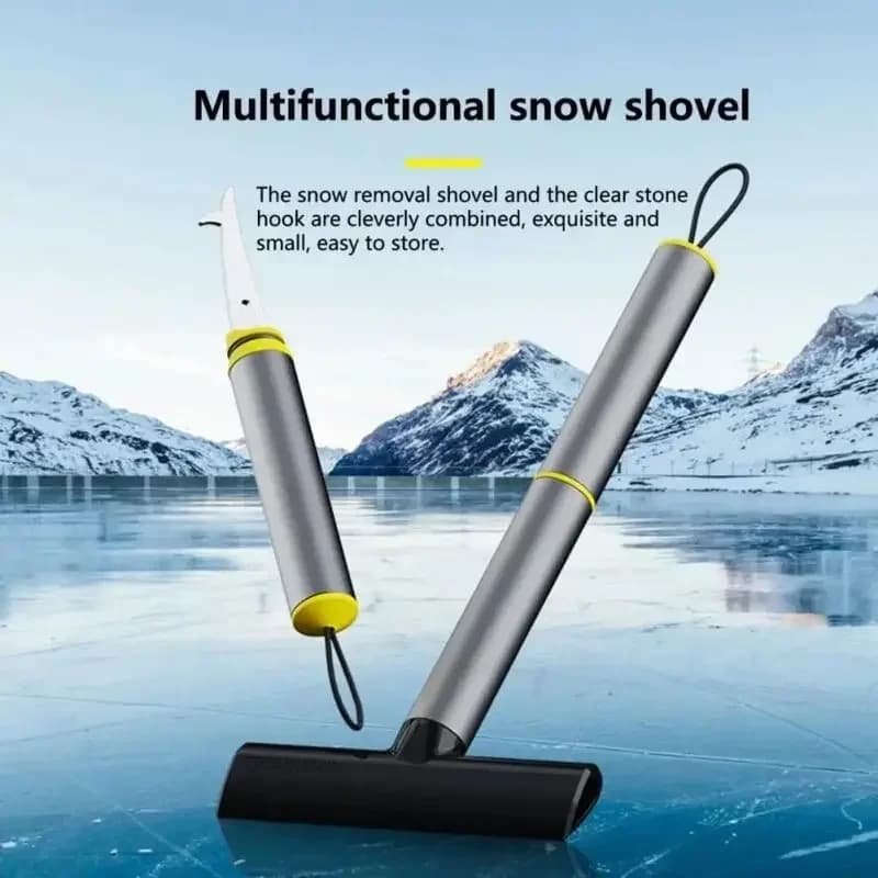 Pala da neve invernale Raschietto per ghiaccio resistente Strumento per la rimozione del parabrezza Spazzola per vetro TPU Pulizia dell'auto Accessorio automobilistico Rompivande