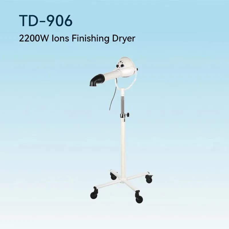 Dryer Ionic for Domestic Animals TD-906 White, Dryer for Toy Dogs, Hair Dryer for Animals
