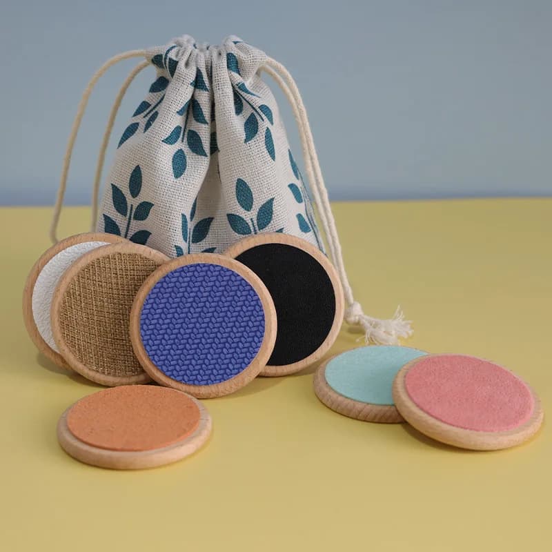 Gioco Sensoriale Montessori con Touchpad per Bambini, Gioco di Abbinamento per lo Sviluppo Tattile Precoce, Giocattoli Educativi
