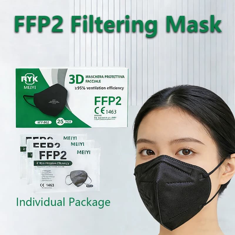 25/50PCS FFP2 CE Masks Safety Dust Respirator Adults 5 Layers Filter Face Mask Mouth mask FFP2 Protective Mascarillas