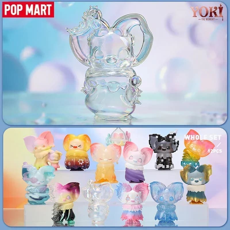 Pop Mart Yoki the Moment Series Mystery Box - Cute Anime Figure Blind Box Gift Collection Desktop Ornaments