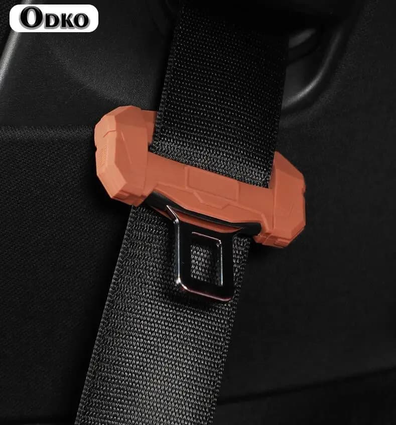 Silicone Safety Belt Covers for Car Seat Clip Frame for Subaru XV Forester BRZ Outback Legacy Interior Accessories