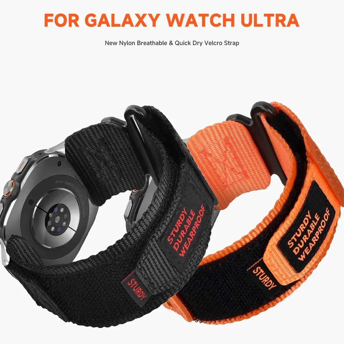 Cinturino in nylon per Samsung Galaxy Watch 7 Ultra Band 47mm Cinturino sportivo per Galaxy Watch7 Ultra 47mm Bracciale con cinturino