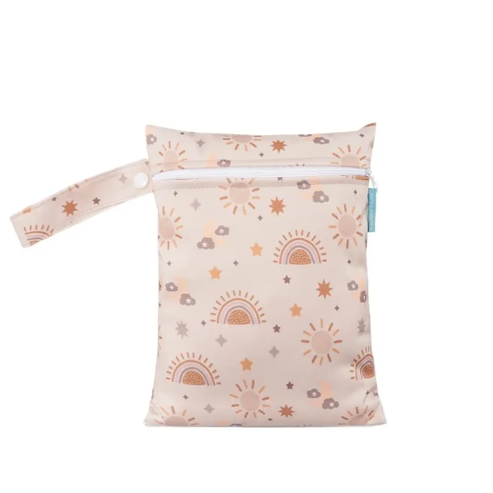 HappyFlute Nuovo 18*25 CM Con Cerniera Mini Tasca Wetbag Con Maniglia A Scatto Riutilizzabile Impermeabile Modello Carino Borsa Portatile Per Bambini