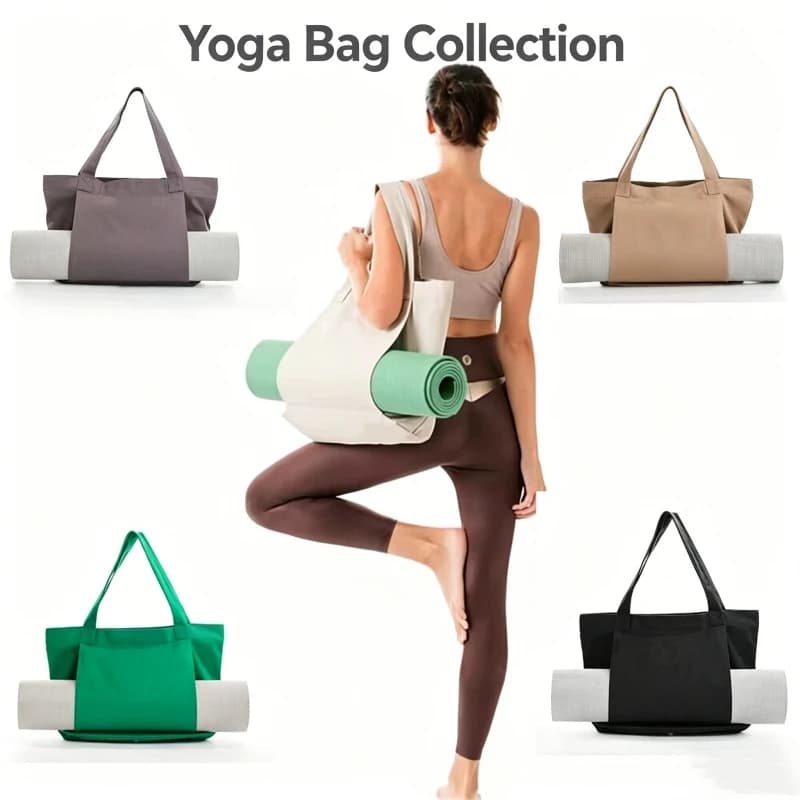Borsa per tappetino yoga e pilates in tela, borsa a tracolla per attrezzatura da esercizio all'aperto, borsa da viaggio per tappetino yoga, molto venduta.
