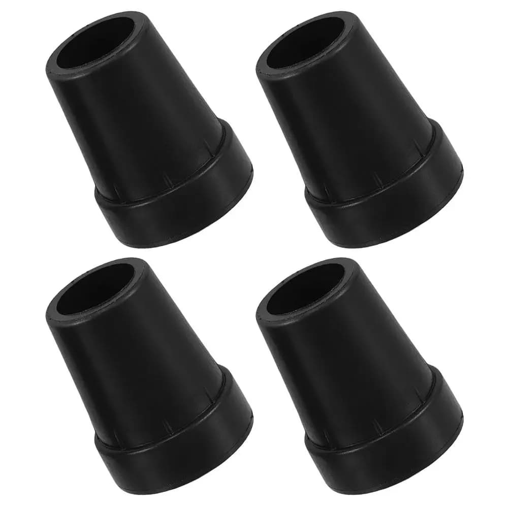 4Pcs Transparent Plastic Walking Stick Tip Protectors Non Slip Cane Replacement Outdoor Hiking Trekking Pole