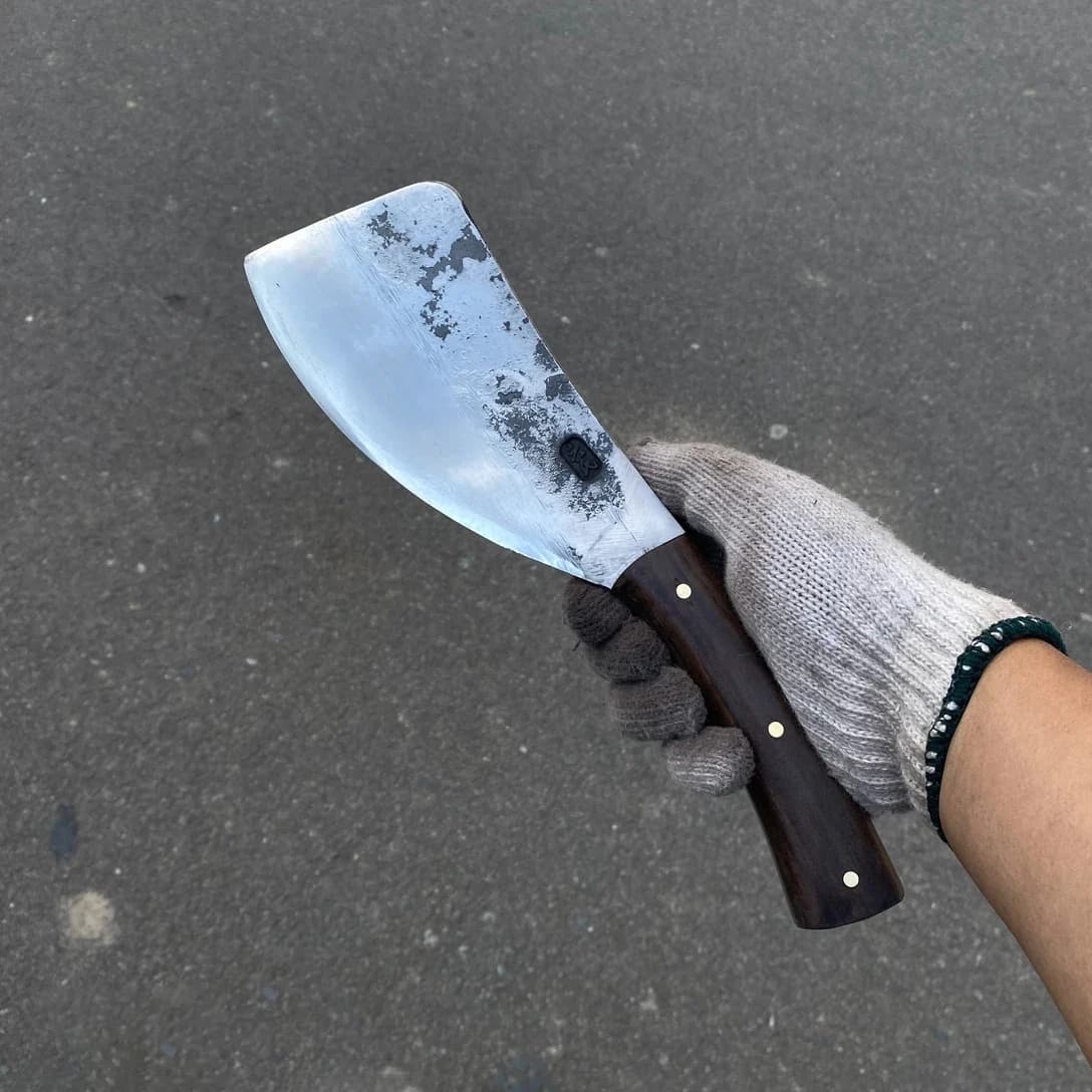 7 Inch Wood Chopper Knife Bearing Steel Blade Butcher Machete Hatchet Handmade Kitchen Knife Chop Big Bone And Poultry Tools