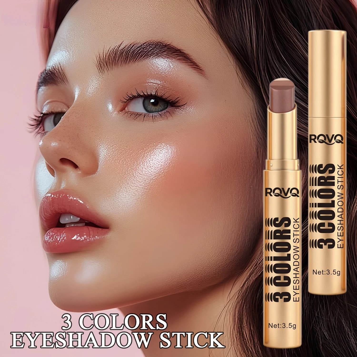 Stick Ombretto 3-in-1 - Applicazione in un solo gesto, Texture Cremosa a Lunga Durata, Colore Modulabile per un Trucco Occhi Senza Sforzo
