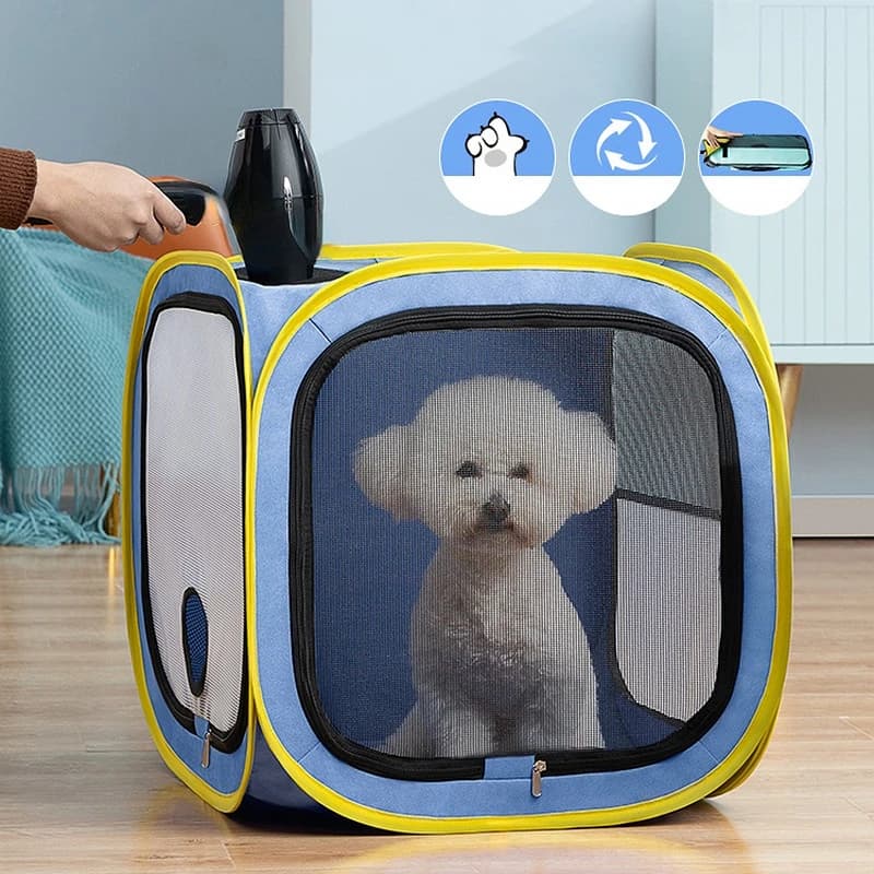 Asciugacapelli per toelettatura cani Scatola per asciugare animali domestici Asciugacapelli per gatti Artefatto Traspirante Asciugacapelli per gatti Borsa per cuccioli Animali domestici
