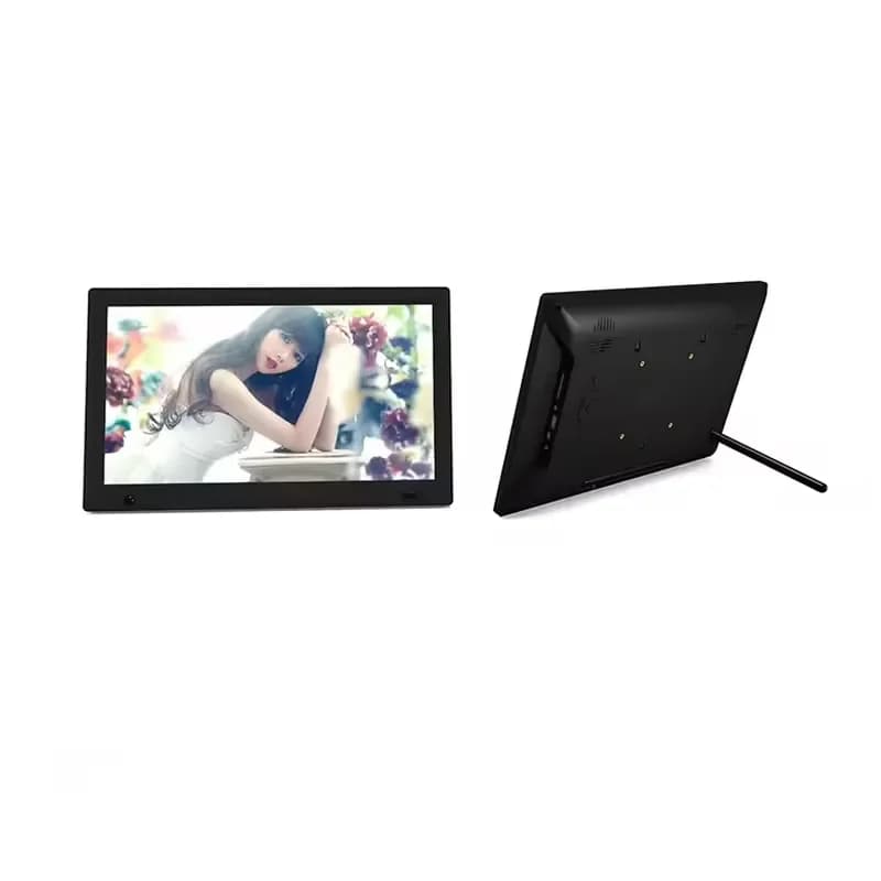 Cornice Digitale WiFi Android da 13,3 Pollici con Schermo IPS 1920*1080P, Riproduzione Video in Loop, Touch Screen e Cornice in Metallo