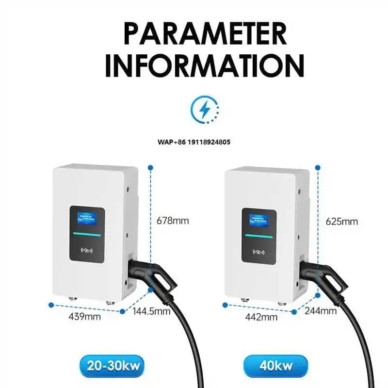 RSCHG 20kw CCS1 IP54 DC Electric Vehicle Fast Charger Wall Box Single EV Charging Station Movable Fast EV Charging Station